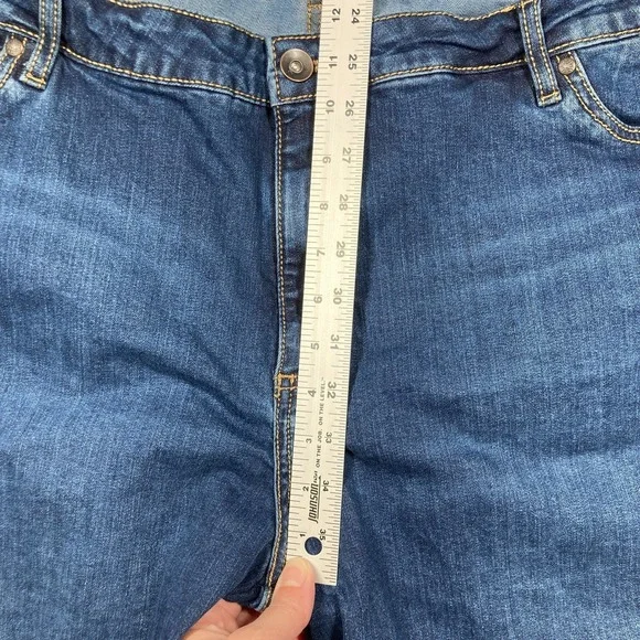 Find your Aura Jeans Womens 22 Avg Blue Med Wash High Rise Boot Cut Denim Rodeo - Picture 4 of 16